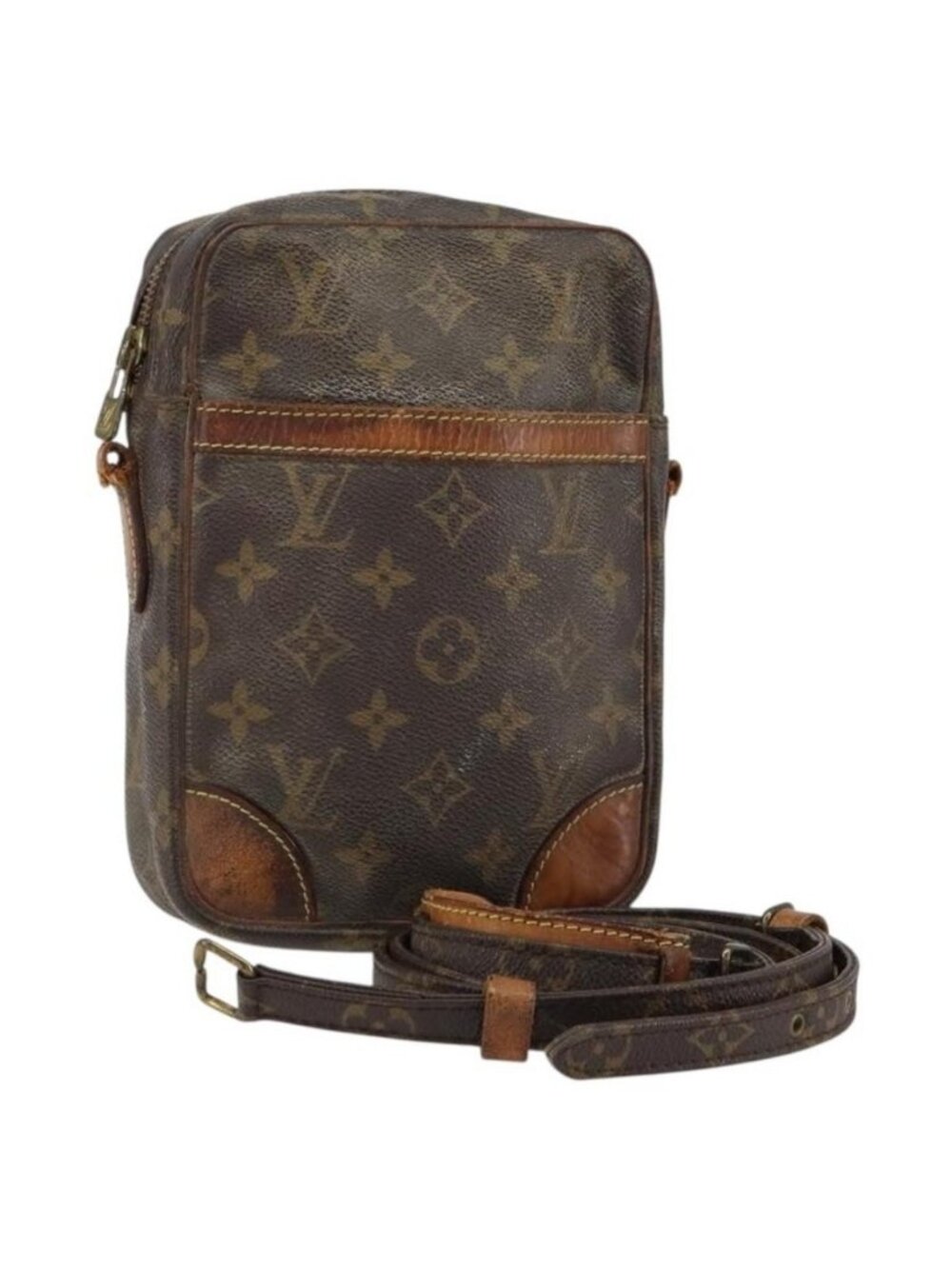 Authentic LOUIS VUITTON Monogram Danube Shoulder Bag M45266 LV